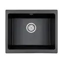 Кухонная мойка Paulmark PM205546-BL Gera 55x46x20 см кварц цвет черный