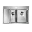 Кухонная мойка Paulmark PM227851-BSR Liga 78x51x20 см нержавеющая сталь цвет золото