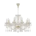 Люстра хрустальная Bohemia Ivele Crystal 1413 107.10.240.G E14 10 ламп 20 м²