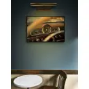Постер в раме Просто Постер "Приборная панель старинного автомобиля" 90x60 см