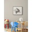 Постер в раме Просто Постер "Спящий котенок" 70x50 см