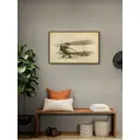 Постер в раме Просто Постер "Старый биплан" 70x50 см