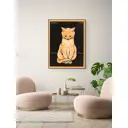 Постер Простопостер "Сидящая кошка" 70x50 см