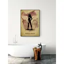 Постер Простопостер "Чудо-женщина со знаком" 90x60 см в раме