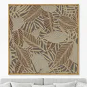 Репродукция картины на холсте "Symphony of leaves. no 10. 2020г" 105x105 см