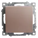 Переключатель встраиваемый Stekker Катрин 39590 1 клавиша цвет шампань