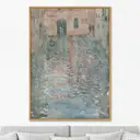 Репродукция картины на холсте "Venetian canals. 1898г" 75x105 см