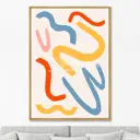 Репродукция картины на холсте "Color vibes. no 5. 2021г" 75x105 см
