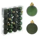 Украшение новогоднее Шар 764238 ПВХ 3x11.5 см зеленое 20 шт