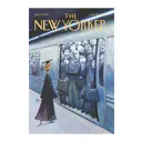 Постер Простопостер "Обложки new yorker – выпускник в метро" 50x40 см в раме