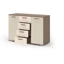 Комод Стендмебель №3 3 ящика 120x46x83 см ЛДСП цвет ясень шимо