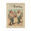 Постер Простопостер "Бокс - президенты на ринге" 50x40 см в раме