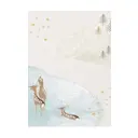 Постер Простопостер "Зима - молодые косули" 50x40 см в раме