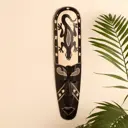 Панно-маска настенная "Абориген с гекконом" 3x12x50 см