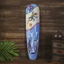 Панно-маска настенная "Геккон" дерево, песок 2.5x11x50 см