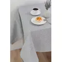 Скатерть на стол Lizzy Home SKATROG150150/горошек, квадратная, 150x150 см, цвет серо-белый
