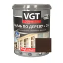 Эмаль по дереву и OSB VGT Профи 27360 цвет темно-коричневый 1 кг