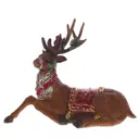Новогоднее украшение Олень 10x19x25 см цвет коричневый