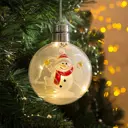 Елочный шар Luazon lighting 4357263 Isnl-082 8 см металл, пластик бесцветный/прозрачный