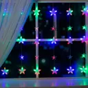 Электрогирлянда комнатная Luazon lighting 4356973 занавес 2.4x2.4 м 186 ламп разноцветный 8 режимов работы