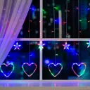 Электрогирлянда комнатная Luazon lighting 4356976 бахрома 2.4x2.4 м 186 ламп разноцветный 8 режимов работы