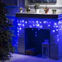 Электрогирлянда комнатная Luazon lighting 3556847 бахрома 3x3 м 80 ламп синий 8 режимов работы