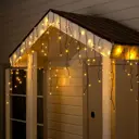 Электрогирлянда универсальная Luazon lighting 1080158 бахрома 4x4 м 180 ламп теплый белый 8 режимов работы