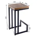 Барный стул Ilwi W/1/2 35x65x35 см цвет коричневый