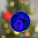 Светящаяся электрическая фигура Снеговик для дома Luazon lighting 1 ламп h 3 см синий