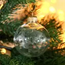 Елочный шар Evis 5227177 Прозрачный 6 см стекло бесцветный/прозрачный