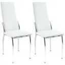 Стул Aurora Асти 102x37x43 см экокожа цвет белый