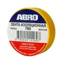Изолента Abro 19 мм х 18.2 м жёлтая 6 шт