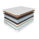 Матрас Corretto Roll Reboot 120x200x18 см, независимый пружинный блок, полутораспальный, кокосовый