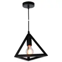 Люстра подвесная DE FRAN SP5-1709-1BK Геометрия 1 лампа 10 м² цвет черный