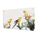 Защитный экран Borntoprint Попугаи 60x90x0.4 см закаленное стекло цвет прозрачный