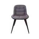 Стул Aurora Прованс 82x40x49 см экокожа цвет черный/коричневый