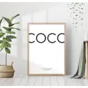 Постер 28 картин "Coco. надписи" 50x40 см, в подарочном тубусе без рамы