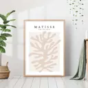 Постер 28 картин "Абстракция в бежевых тонах матисс" 50x40 см, в подарочном тубусе без рамы