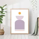 Постер 28 картин "Абстракция ваза фигуры бохо" 50x40 см, в подарочном тубусе без рамы