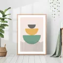 Постер 28 картин "Абстракция полукруг" 50x40 см, в подарочном тубусе без рамы