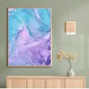 Постер 28 картин "Абстракция голубая" 70x50 см, в подарочном тубусе без рамы