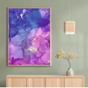 Постер 28 картин "Абстракция синяя" 70x50 см, в подарочном тубусе без рамы