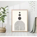 Постер 28 картин Абстракция линии точки 70x50 см, в подарочном тубусе без рамы