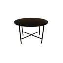 Журнальный столик круглый Callisto mobili 60x60 см черный M011.1А20