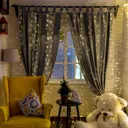 Гирлянда светодиодная нить Роса электрическая 6x3 м теплый белый свет 8 режимов 600 ламп цвет прозрачный