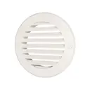 Решётка вентиляционная наружная круглая ERA Street Line с фланцем D125 ASA пластик цвет слоновая кость