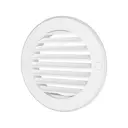 Решётка вентиляционная наружная круглая ERA Street Line с фланцем D160 ASA пластик цвет белый