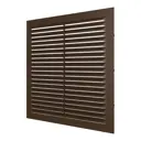 Решётка вентиляционная ERA 170x240(h) неразъемная с сеткой ABS пластик цвет коричневый