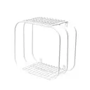 Настенная полка Ilwi 41x21 см сталь цвет белый