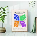 Постер 28 картин "Анри матисс рисунок яркие лепестки" 50x40 см, в подарочном тубусе без рамы